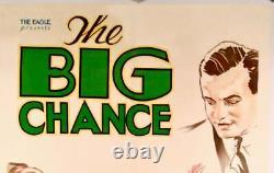 1933 Mickey Rooney / The Big Chance Original Movie Poster / Linen Backed