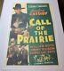 1936 CALL OF THE PRAIRIE Original Movie Poster Linen Mounted 1-Sheet Cassid