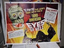1961 Eyes Of Hell Original Movie Poster 40W x 30H The Mask
