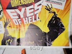 1961 Eyes Of Hell Original Movie Poster 40W x 30H The Mask