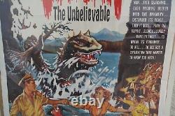 1962 VARAN the UNBELIEVABLE MOVIE MONSTER Full Original Movie Poster 27 x 41