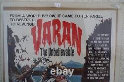 1962 VARAN the UNBELIEVABLE MOVIE MONSTER Full Original Movie Poster 27 x 41