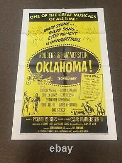 1966 Oklahoma! Musical Original 41x27 Movie Poster Withofficial Blue Stamp