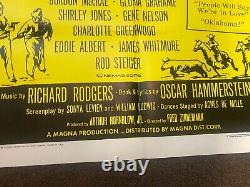 1966 Oklahoma! Musical Original 41x27 Movie Poster Withofficial Blue Stamp