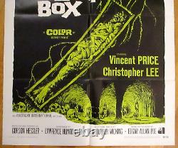 1969 The Oblong Box One Sheet Movie poster Christopher Lee Peter Cushing Hammer