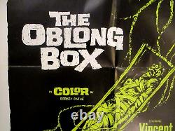 1969 The Oblong Box One Sheet Movie poster Christopher Lee Peter Cushing Hammer