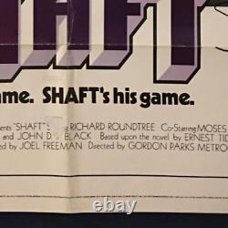 1971 Blaxploitation Movie Poster Original Shaft With Richard Roundtree