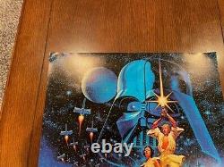 1977 Hildebrandt Original Star Wars A New Hope Movie Poster In Frame 20 X 28