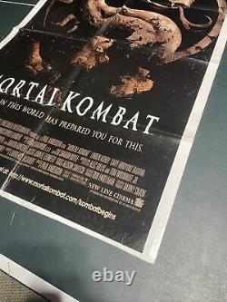 1995 Mortal Kombat Original Movie Poster 27x40 Used In Theatre