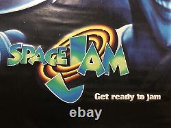 1996 Rare Space Jam VINYL Movie Poster Michael Jordan Banner 72x47