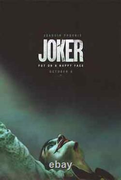 2019 Joker Movie Poster Original- 2 Sided -Rolled- Advance/Teaser Size 27X40