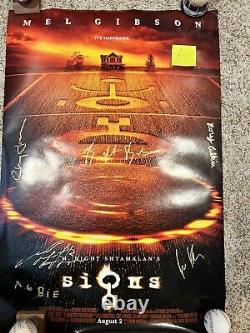 27x40 Mel Gibson Cast Signed Poster Phoenix Breslin Autographed Signs Movie