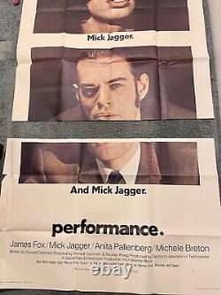 2 sheet movie poster 1970 Crime Drama Performance Jagger Pallenberg Fox NEW
