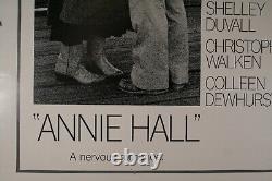 ANNIE HALL 1977 MOVIE POSTER 30x40 WOODY ALLEN DIANE KEATON nss 77/78 RARE