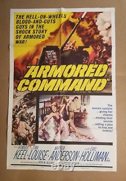 ARMORED COMMAND 1961 27x41 1-sheet movie poster Howard Keel Burt Reynolds 61/252