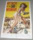 ATTACK OF THE 50 FIFTY FOOT FT WOMAN 1958 Original 1sh Movie Poster