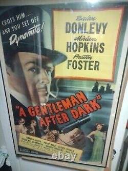 A Gentleman After Dark? 1947 Original Movie Poster Hollywood Large Framed