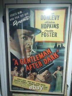 A Gentleman After Dark? 1947 Original Movie Poster Hollywood Large Framed