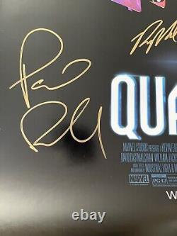 Ant-Man And Wasp Quatumania Original Cast Signed DS Movie Poster