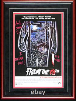 Ari Lehman Autographed Framed Multi Inscribed Friday the 13th Movie Poster
