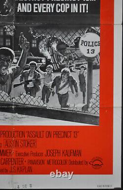 Assault On Precinct 13 Orig 1976 27x41 Movie Poster Austin Stoker Darwin Joston