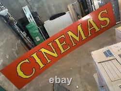 Authentic Albany N. Y. Thick Flexible Plastic Vintage Movie Theater Cinemas Sign
