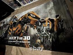 Authentic Movie Vinyl Banner Poster 5x11 Transformers Dark Of The Moon Bumblebee