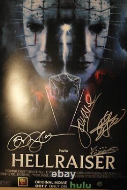 Autographed Limited Poster Hellraiser Odessa A'zion, Jamie Clayton + COA