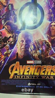 Avengers Infinity War 4x6 Bus Shelter DS Movie Poster Marvel Robert Downey