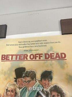 BETTER OFF DEAD Original Movie Poster JOHN CUSAK Kim Darby 1985 (NOT REPRINT)