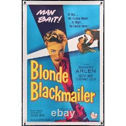 BLONDE BLACKMAILER (1958) Original Linenbacked One-Sheet Movie Poster 27x41