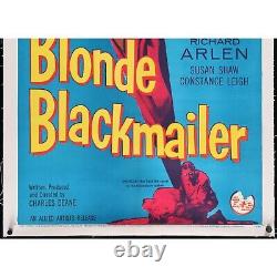 BLONDE BLACKMAILER (1958) Original Linenbacked One-Sheet Movie Poster 27x41