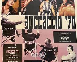 BOCCACCIO 70 Italian movie poster FELLINI LOREN EKBERG VISCONTI 1961 Film