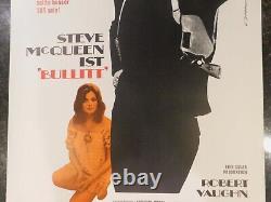 BULLITT Original 1969 Movie Poster, 33.75 x 46.25, C8.5 Very Fine to Near Mint