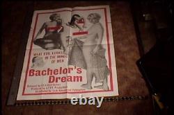 Bachelors Dream Orig Movie Poster Sexploitation Vintage