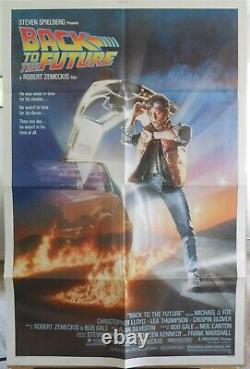 Back To The Future Original Folded Movie Poster 1985 Very Fine +++ Condition
