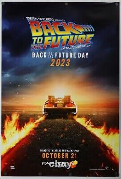 Back To The Future original DS movie poster 27x40 D/S 2023 Rerelease FATHOM MINT