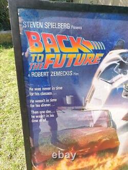 Back to the Future 1980s Original Movie Poster Bus Size 40x60 Framed