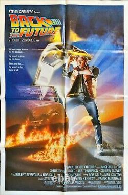 Back to the Future (1985) ORIGINAL Movie Poster Folded (Good Condition)
