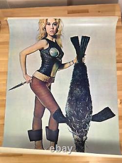 Barbarella Jane Fonda 1968 movie poster original vintage 29x43 recalled
