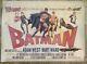 Batman Movie Poster 1966 British Quad Stafford&Co Chantrel Original Vintage