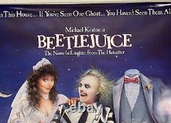 Beetlejuice Rolled Orig 1sh Movie Poster Michael Keaton Winona Ryder (1988)