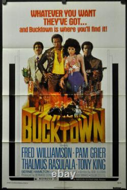 Bucktown 1975 Orig 27x41 Movie Poster Fred Williamson Pam Grier Blaxpoitation