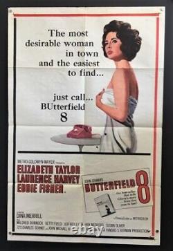 Butterfield 8 Original Movie Poster Elizabeth Taylor 1960 Hollywood Posters