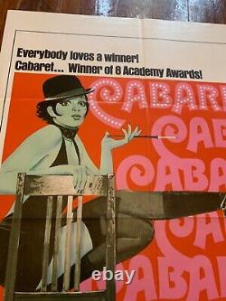 CABARET (1972) awards notice ORIGINAL 1- sheet 27X41 Promotional Movie Poster
