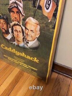 CADDYSHACK 1980 Store Issued Original, 27x41 Movie Poster Cardboard withPlastic