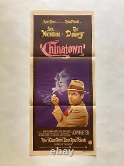 CHINATOWN Original Daybill Movie Poster Jack Nicholson Faye Dunaway RARE