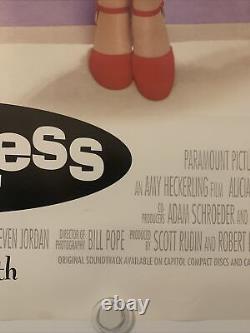 CLUELESS Original One Sheet Movie Poster 1995 Alicia Silverstone