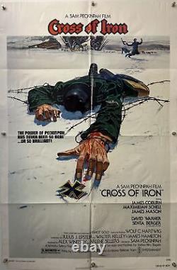 CROSS OF IRON Original One Sheet Movie Poster- 1977