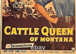 Cattle Queen Of Montana Movie Poster Large Framed and Matted Professionally